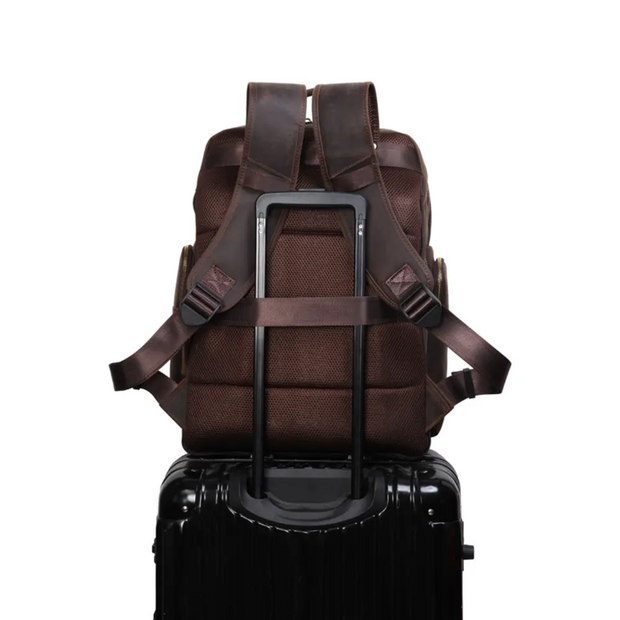 Barcelona - Large Capacity Leather Backpack