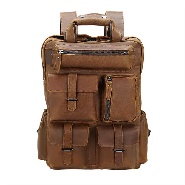 Budapest - Leather Laptop Backpack