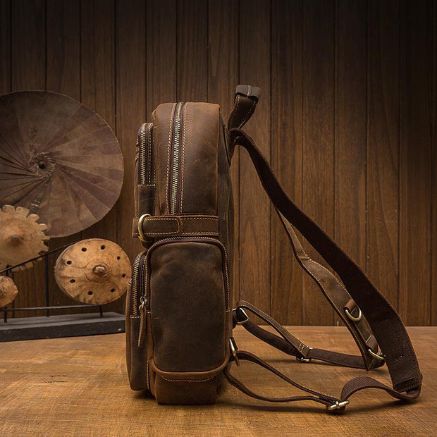 Hamburg - Brown Leather Backpack