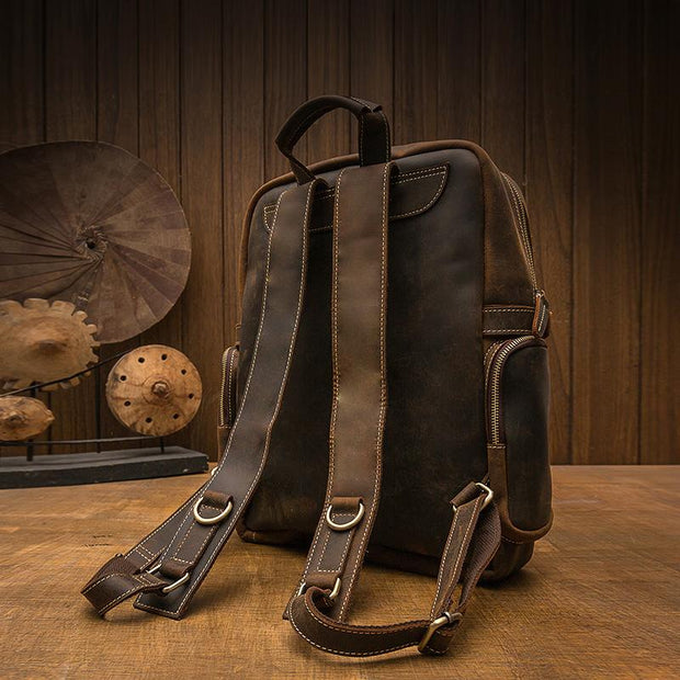Hamburg - Brown Leather Backpack