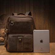 Hamburg - Brown Leather Backpack
