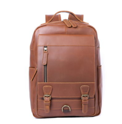 Bucharest - Tan Leather Backpack