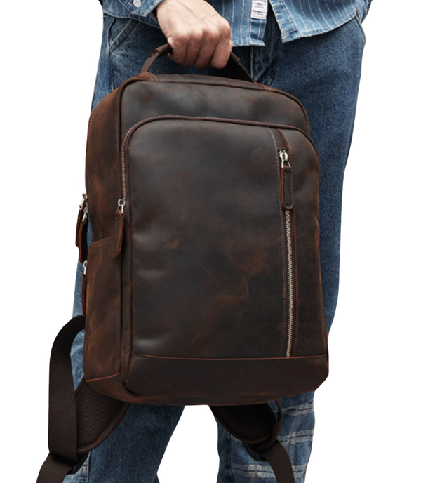 Munich - Crazy Horse Leather Backpack