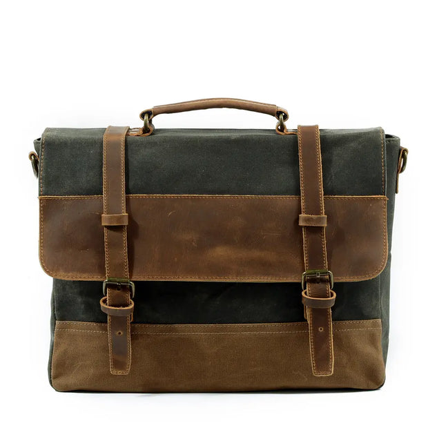 Sofia - Waxed Canvas Messenger Bag