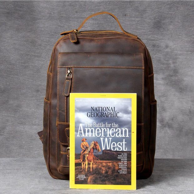 Bucharest - Tan Leather Backpack
