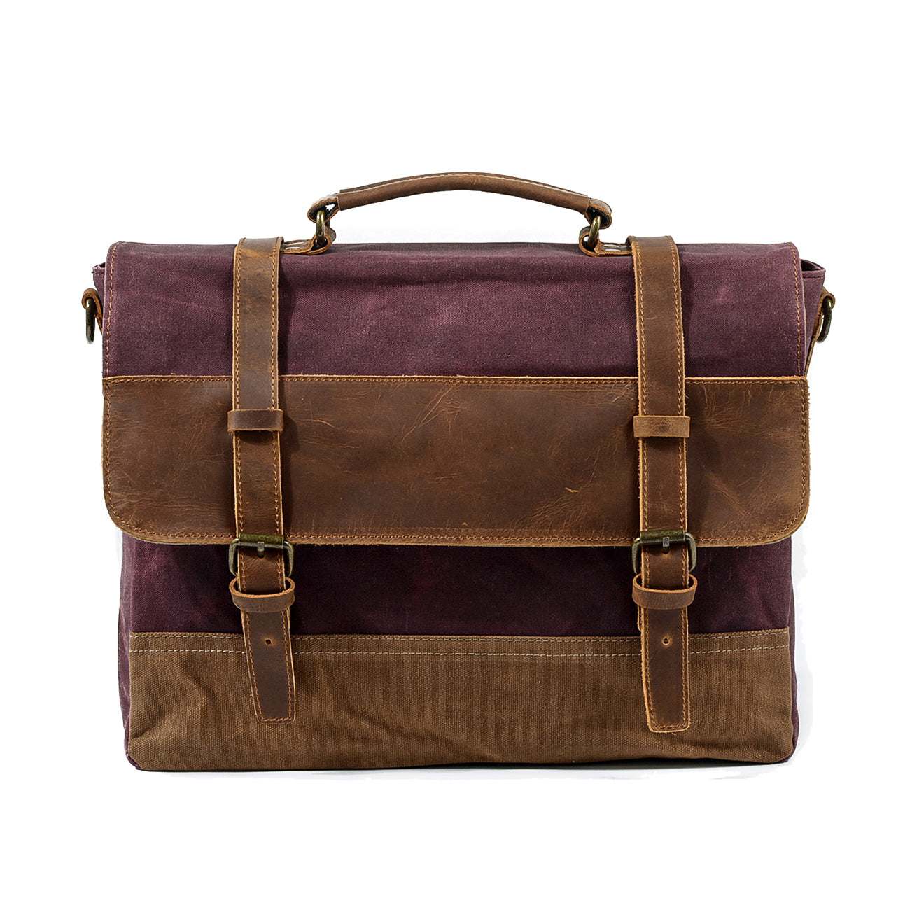 Sofia - Waxed Canvas Messenger Bag