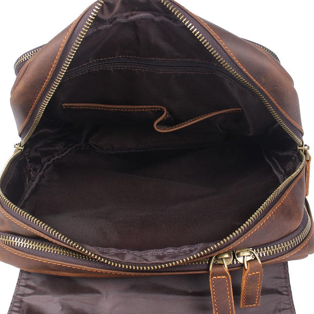 Warsaw - Brown Leather Rucksack