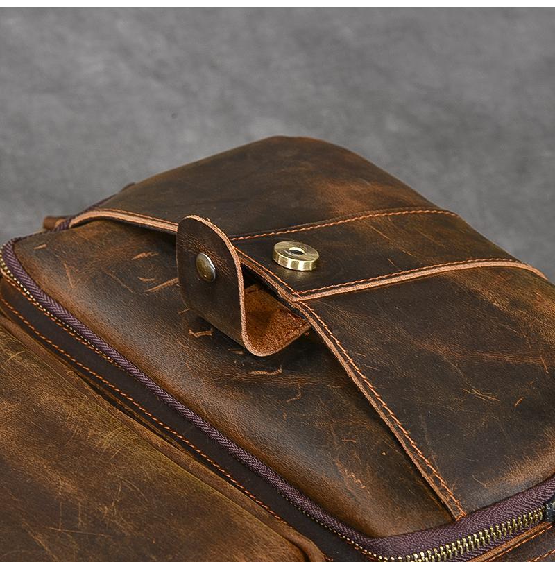 Hamburg - Brown Leather Backpack