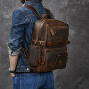 Hamburg - Brown Leather Backpack