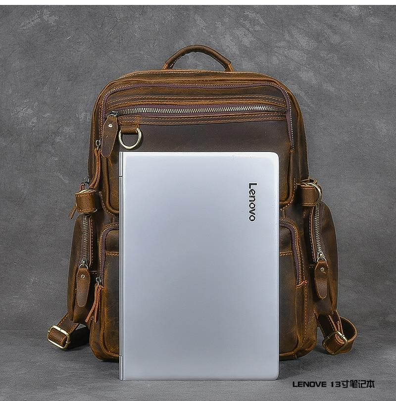 Hamburg - Brown Leather Backpack