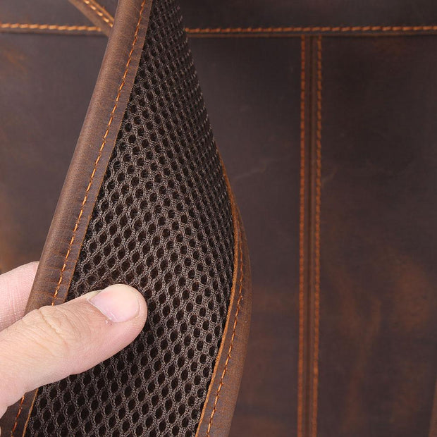 Warsaw - Brown Leather Rucksack