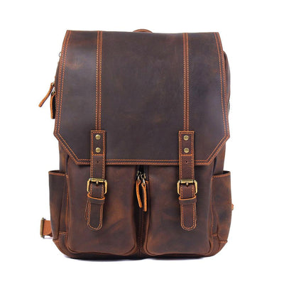 Warsaw - Brown Leather Rucksack