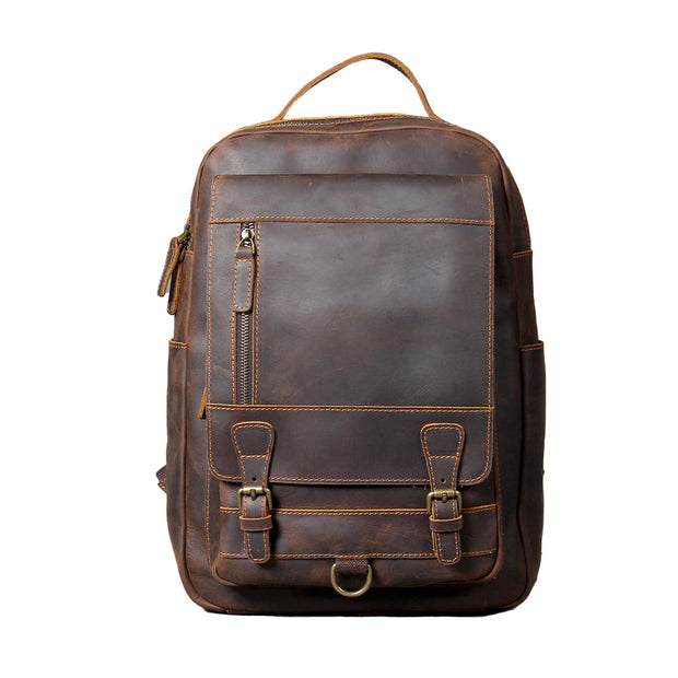 Bucharest - Tan Leather Backpack