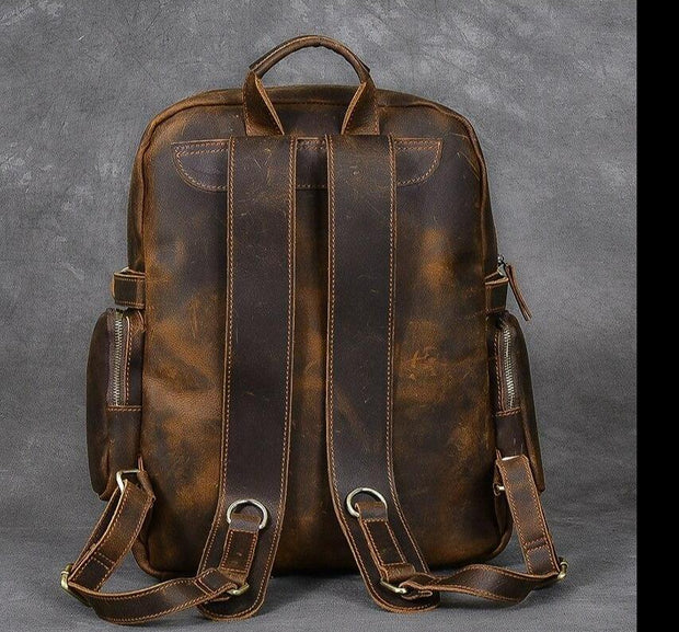 Hamburg - Brown Leather Backpack