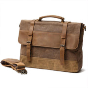 Sofia - Waxed Canvas Messenger Bag