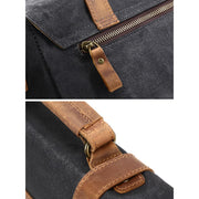 Sofia - Waxed Canvas Messenger Bag