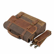 Sofia - Waxed Canvas Messenger Bag