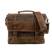 Sofia - Waxed Canvas Messenger Bag