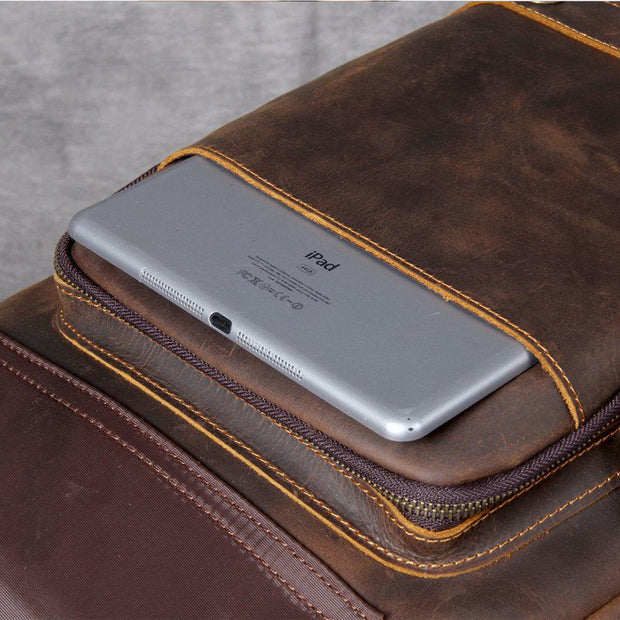 Bucharest - Tan Leather Backpack