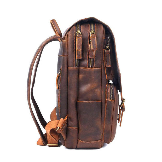 Warsaw - Brown Leather Rucksack