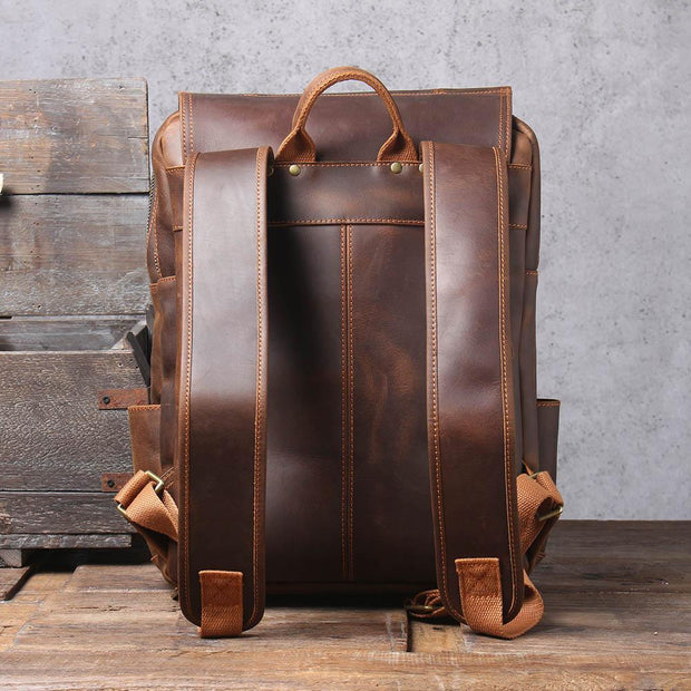 Warsaw - Brown Leather Rucksack