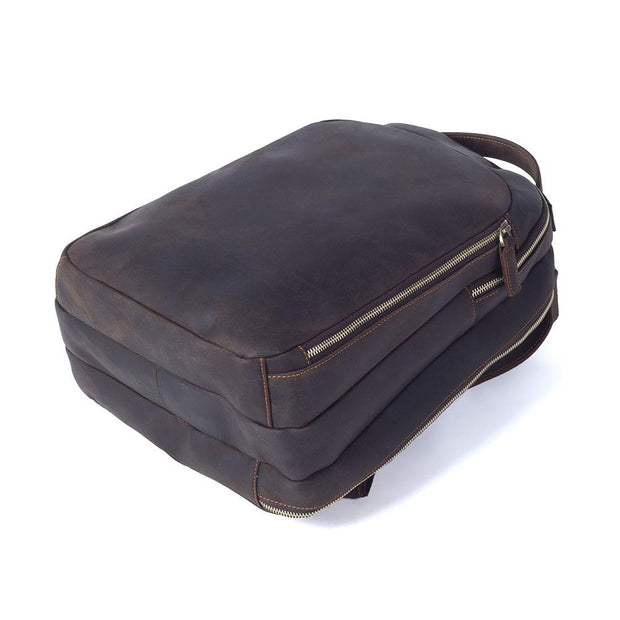 Prague - Tan Leather Rucksack