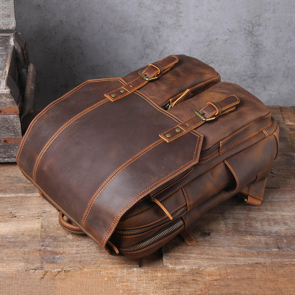 Warsaw - Brown Leather Rucksack