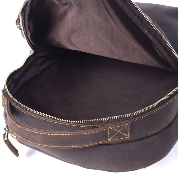 Prague - Tan Leather Rucksack