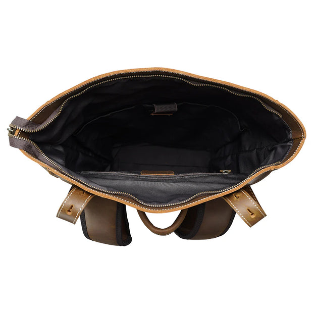 Leather Laptop Bookbag | JASPER