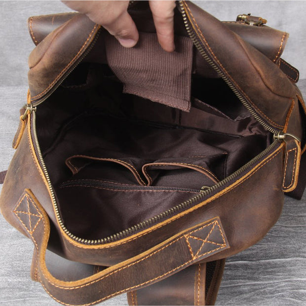Bucharest - Tan Leather Backpack