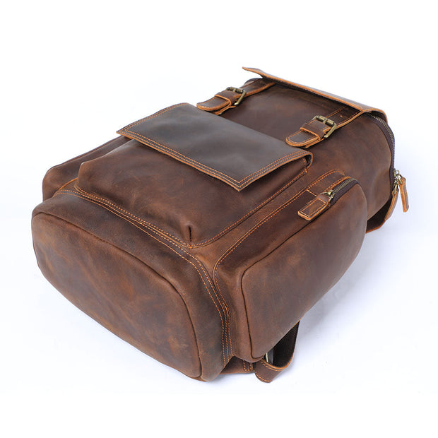 Leather Laptop Backpack | KALMAR