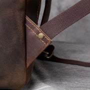 Bucharest - Tan Leather Backpack