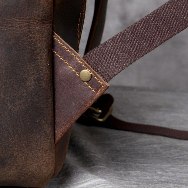 Bucharest - Tan Leather Backpack