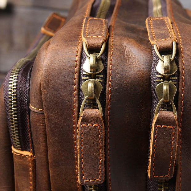 Warsaw - Brown Leather Rucksack