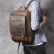 Bucharest - Tan Leather Backpack