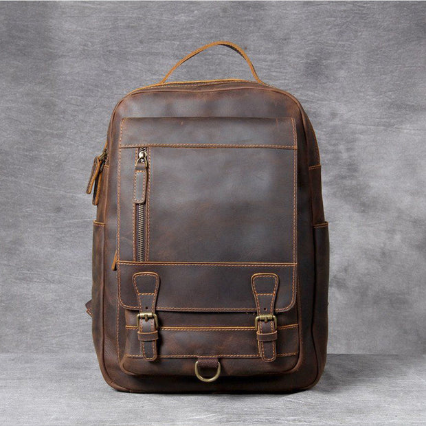 Bucharest - Tan Leather Backpack