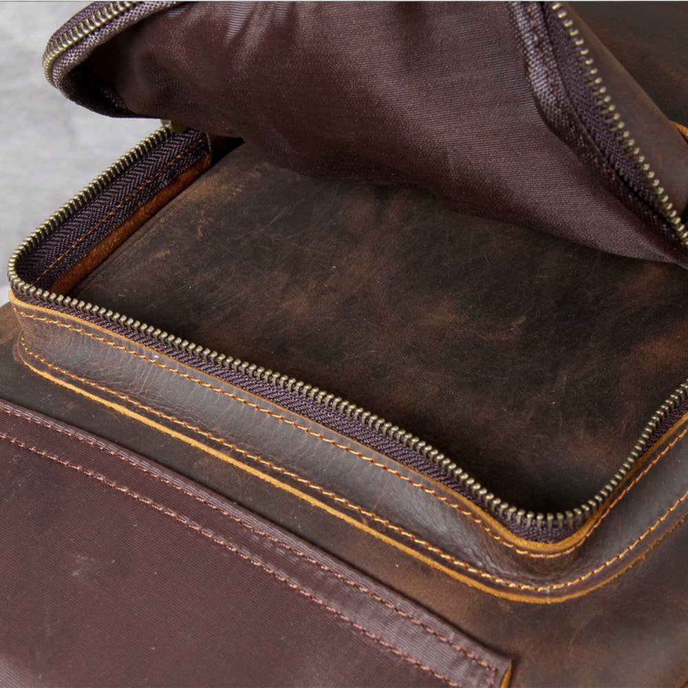 Bucharest - Tan Leather Backpack