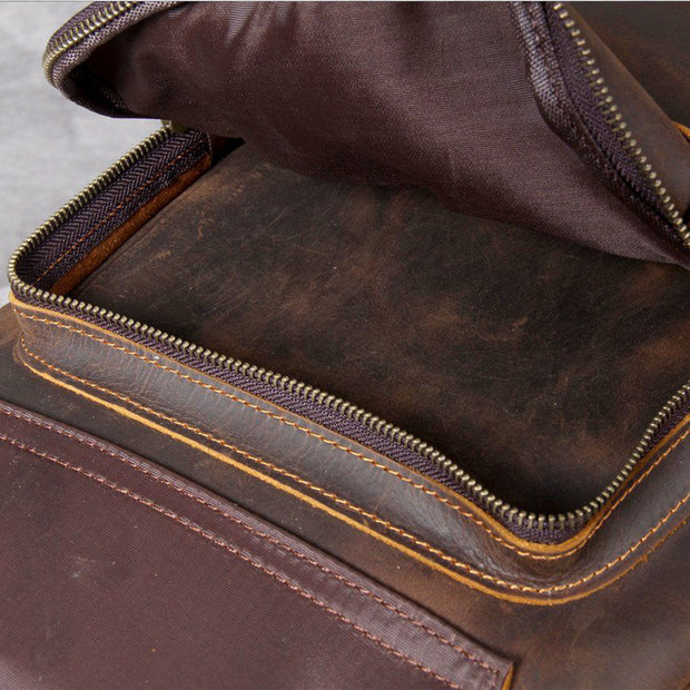 Bucharest - Tan Leather Backpack
