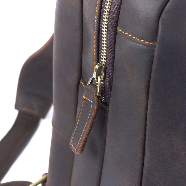 Prague - Tan Leather Rucksack