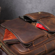 Warsaw - Brown Leather Rucksack
