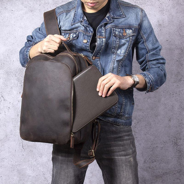 Prague - Tan Leather Rucksack