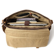Sofia - Waxed Canvas Messenger Bag