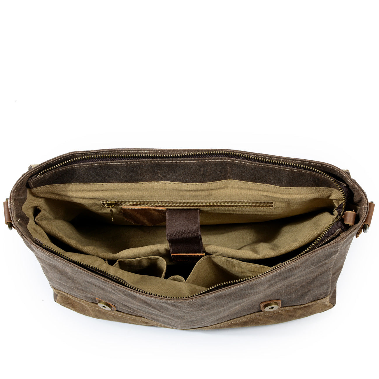 Sofia - Waxed Canvas Messenger Bag