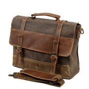 Sofia - Waxed Canvas Messenger Bag