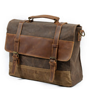 Sofia - Waxed Canvas Messenger Bag