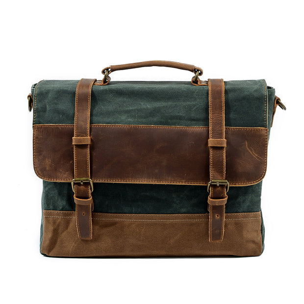 Sofia - Waxed Canvas Messenger Bag