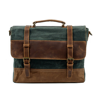 Sofia - Waxed Canvas Messenger Bag