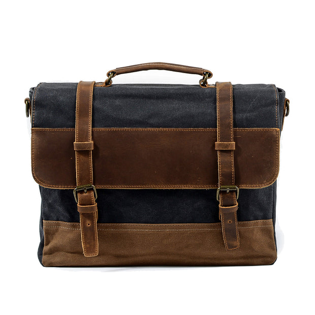 Sofia - Waxed Canvas Messenger Bag