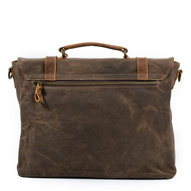 Sofia - Waxed Canvas Messenger Bag