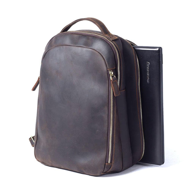 Prague - Tan Leather Rucksack